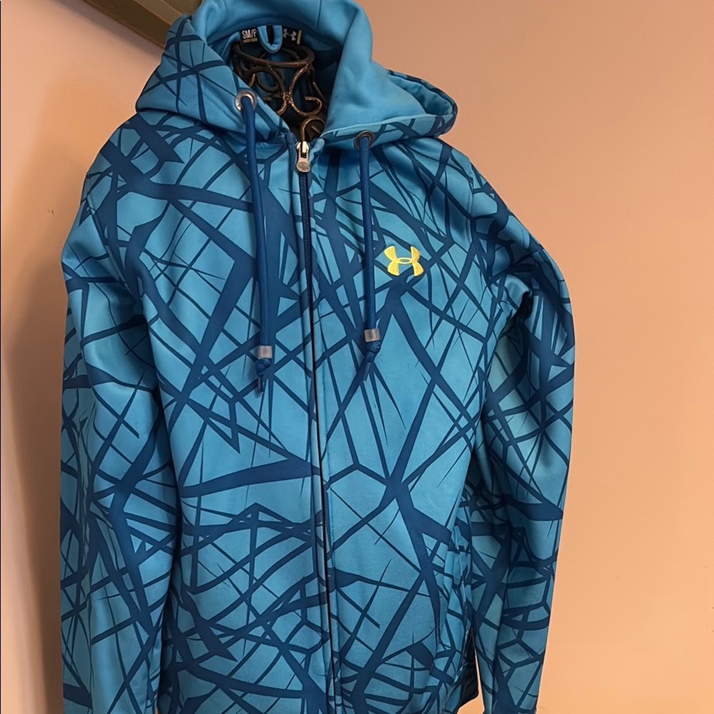 Under Armour Blue Raincoat Lightweight Water-Resistant